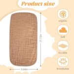 Muslin Burp Cloths 100% Cotton Baby Burp Cloths Soft, Absorbent 10x20 inches for Girls and Boys Baby Essentials - Image 2