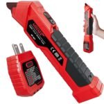 NOYAFA NF-827 AC Circuit Breaker Finder, New Upgraded Quickly Identify 90-120V NCV Circuit Breaker Finder Tool Kit with Integrated GFCI Outlet Tester, Electric Tester with Storage Case, Flashlight