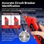 NOYAFA NF-827 Circuit Breaker Finder Tool with 3 Accessories &GFCI Outlet Tester, 90-120V AC Circuit Breaker Finder, Quickly Identify NCV Circuit Tester with Storage Case, Sensitivity Adjustment - Image 2