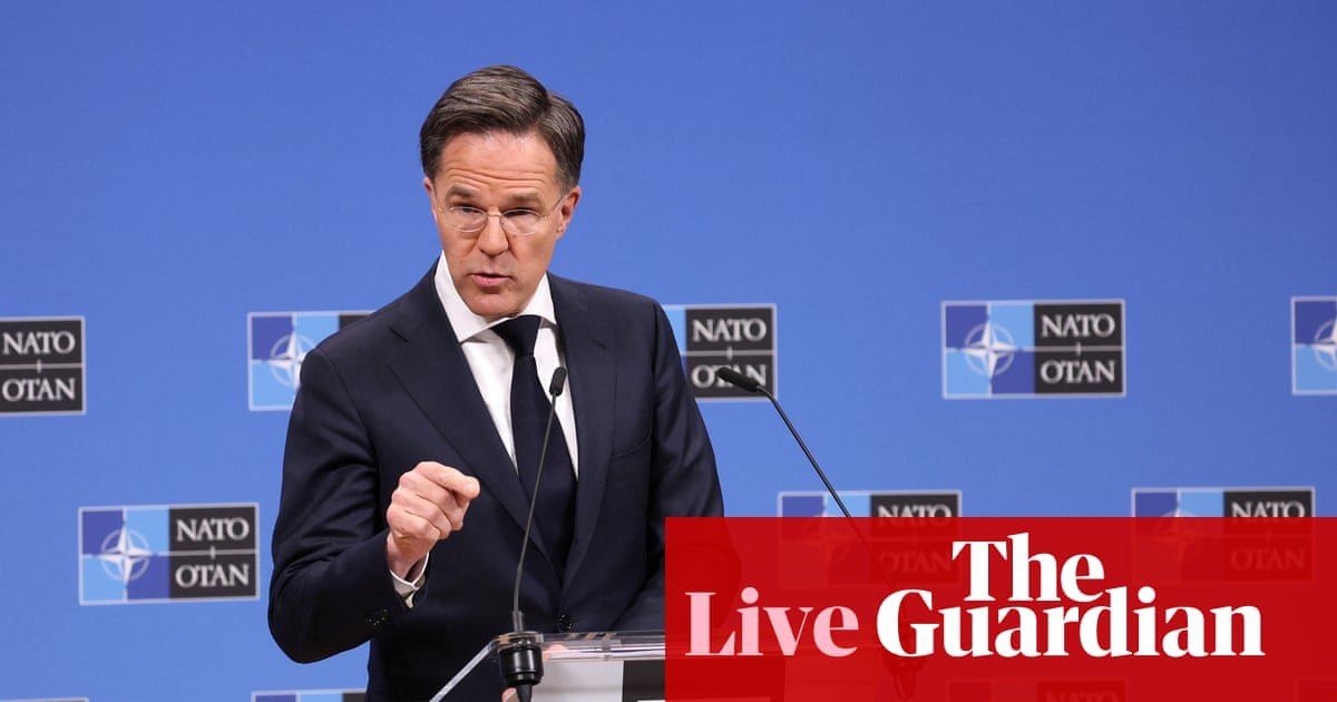 Nato chief says Europe increased defence spending by 20% in 2025 - Europe live | World news