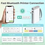 Nelko Label Maker Machine with Tape, P21 Bluetooth Label Printer, Wireless Mini Label Makers with Multiple Templates for School Office Home, White - Image 2