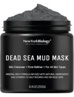 New York Biology Dead Sea Mud Mask for Face and Body | Spa Quality Pore Refiner for Oily Skin | Natural Skincare for Women & Men | Tighten Skin for A Healthier Complexion | 8.8 oz