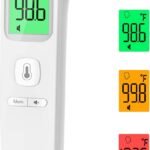 No-Touch Thermometer for Adults and Kids, Accurate Digital Baby Thermometer, Fever Alarm & Silent Mode, 2 in 1 Forehead & Object Mode