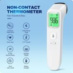 No-Touch Thermometer for Adults and Kids, Accurate Digital Baby Thermometer, Fever Alarm & Silent Mode, 2 in 1 Forehead & Object Mode - Image 2
