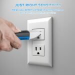 Non-Contact Voltage Tester Pen – Accurate AC Voltage Detection with Buzzer & LED Alerts – Electrical Tester for Circuit Breakers, Outlets, Wires, and Switches – Safe Tool for Home & Professionals - Image 2