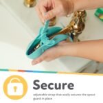 Nuby Bathtub Safety Spout Guard - Compatible with Most Standard Faucets - Bath Toys - Dolphin - Image 2