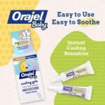 Orajel Baby Daytime & Nighttime Cooling Gels for Teething, Drug - Free, #1 Pediatrician Recommended Brand for Teething*, Two 0.18oz Tubes - Image 2