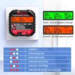 Outlet Tester Electrical GFCI Receptacle Detector, 90-250V Ground Fault Receptacle Tester & Circuit Analyzer, Circuit Polarity Voltage Detector, Plug Tester Breaker Finder (HT107B) - Image 2