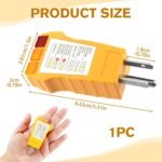 Outlet Tester for Standard North American AC – Socket Tester for GFCI, Open Ground, Open Neutral, Open Hot, Hot/Ground Reverse, Hot/Neutral Reverse, and Correct Wiring Testing - Image 2