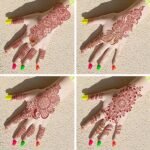 Pack of 9 Henna Tattoo Stencil Kit,Reusable Mehendi Stencils Templates for Hand Forearm Indian Arabian Temporary Tattoo Stickers - Image 2