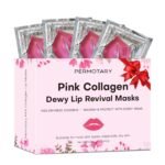 Permotary 30 PCS Moisturizing Collagen Lip Mask Crystal Mouth Care Pads Mask for Moisturizing & Reducing Chapped, Smoothing Fine Lines Lip Patches with Moisture Essence for Valentines Day Gifts