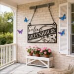 Personalized Greenhouse Sign, Custom Metal Garden Plaque with Family Name, Rustic Outdoor Wall Art for Garden Decor, Unique Mother's Day & Gardener Gift for Yard and Patio - Image 2