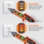 Proster Non Contact Voltage Tester Pen - Adjustable Sensitivity AC Voltage Detector, Electric Volt Pen Tester Pen 12-1000V/48-1000V, Contactless Voltage Detector - Image 2