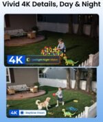 REOLINK First 4K Solar Security Cameras Wireless Outdoor, Argus PT Ultra+Solar Panel, 360° Pan Tilt Auto-Tracking, 8MP Color Night Vision, 2.4/5 GHz Wi-Fi 6, No Subscriptions, Home Hub Compatible - Image 2