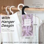 ROSE COTTAGE Large 12 Packs Lavender Hanging Closet Deodorizer Air Freshener Long Lasting Scented Sachets Smell Goods for House - Image 2