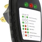 RV Outlet Tester Plug - 30 Amp Receptacle Tester RV Circuit Analyzer with 3 LED Lights to Test Correct Wiring