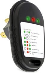 RV Outlet Tester Plug - 30 Amp Receptacle Tester RV Circuit Analyzer with 3 LED Lights to Test Correct Wiring