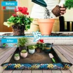Repotting Mat for Plant Transplanting and Mess Control 29.5"x 29.5" Oxford Fabric Waterproof Potting Foldable Indoor Portable Gardening Tray Unique Gifts Lovers - Image 2