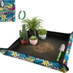Repotting Mat for Plant Transplanting and Mess Control 29.5"x 29.5" Oxford Fabric Waterproof Potting Foldable Indoor Portable Gardening Tray Unique Gifts Lovers