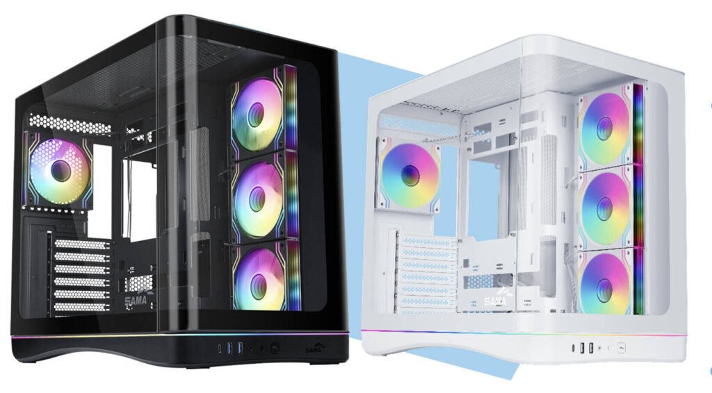 Sama Introduces V62 Curved Panoramic Glass PC Case Series