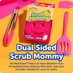 Scrub Daddy Scrub Mommy Sponges - Dish Scrubber + Non-Scratch Cleaning Sponges Kitchen, Bathroom + Multi-Surface Safe - Dual-Sided Dish Sponges for Scrubbing - Online Exclusive (3 Count) - Image 2