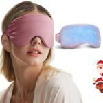 Self Care Gifts for Women: Cooling Eye Mask for Eye Care - Fsa Eligible Items Migraines Headache Relief Ice Pack Mask Products - Cold Compress for Puffy Eyes - Relaxing Gifts (Pink)