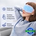 Self Care Gifts for Women: Cooling Eye Mask for Eye Care - Fsa Eligible Items Migraines Headache Relief Ice Pack Mask Products - Cold Compress for Puffy Eyes - Relaxing Gifts (Pink) - Image 2