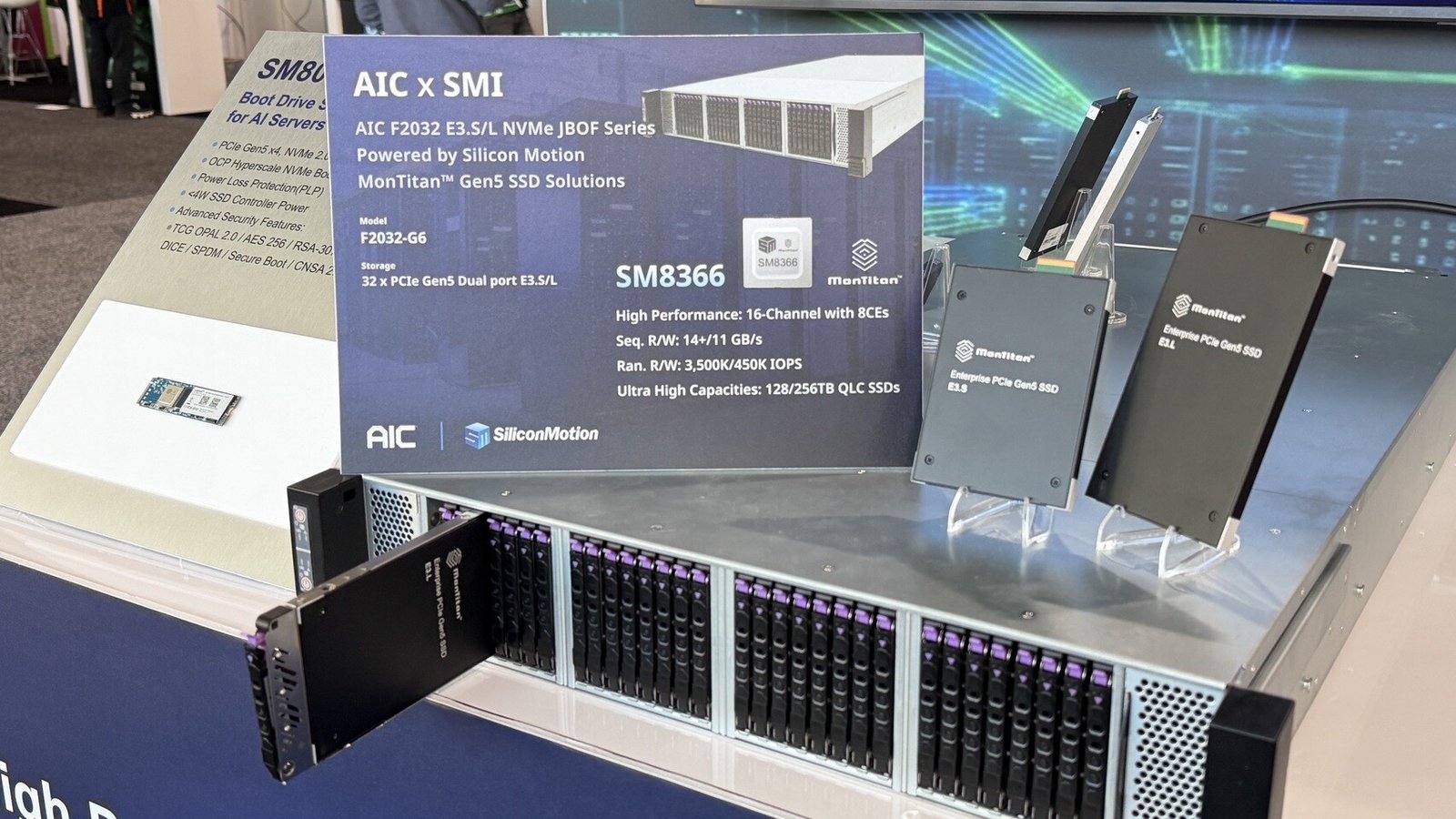 Silicon Motion Showcases Enterprise SSD Controllers and PCIe NVMe Boot Drive Solutions at GTC 2026