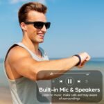 Smart Glasses, Polarized Bluetooth Sunglasses with Speaker, Voice Assistant, Open Ear, UV Protection Outdoor Audio Glass - Image 2