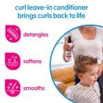So Cozy Leave In Conditioner Spray (8 Fl Oz) Paraben-Free Detangler for Kids' Curly Hair, Deep Conditioner & Tangle-Free Curls, Gentle & Nourishing with Keratin, Vitamin B5, Olive Oil & Jojoba Oil - Image 2
