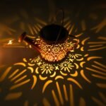 Solar Garden Lights Outdoor Decoration, Metal Solar Watering Can Lights Outdoor Waterproof, Small Patio Light Yard Lawn Pathway Decor, Gardening Gifts for Women Mom Grandma - Image 2
