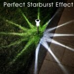 Solar Outdoor Lights, 10 Pack Waterproof Stainless Steel Solar Stake Lights for Pathway Garden Yard Path Walkway Driveway Lawn Patio Outside Decor, Cool White - Image 2