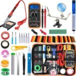 Soldering Iron Kit,80W LCD Digital Soldering Gun with Adjustable Temperature Controlled and Fast Heating Ceramic Thermostatic Design