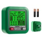 TESMEN TOE-100BMAX GFCI Outlet Tester with GFCI Trip Time Test, Backlit LCD, Data Hold, Voltage Tester, Receptacle Tester for Home & Daily Safety Checks - Green