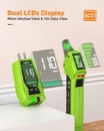 Tadeto Circuit Breaker Finder Tool with Outlet Tester, Quickly GFCI, Voltage, Electric Tester with Dual LCD Display, Light Socket and 3-2 Prong Grounding Adapter, Alligator Clip Adapter - Image 2