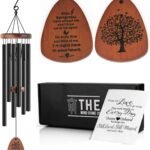 The Wind Chime CO Memorial Wind Chimes, Sympathy Wind Chimes Gift for The Loss of A Loved one, Home Decor Outdoor Garden, Soothing Melodic Tones with Mute Option.