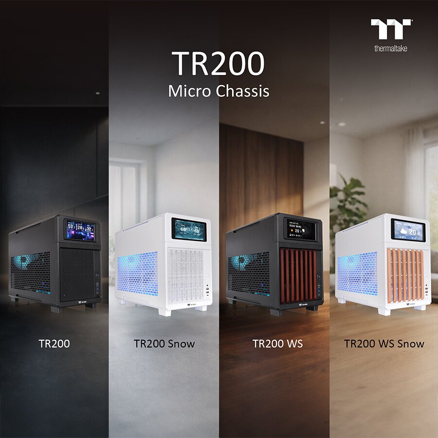 Thermaltake TR200 Series Delivers Mid-Tower Performance in a Compact Design