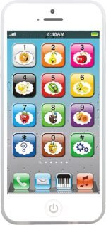 Toy Learning Play Cell Phone with 8 Functions and Dazzling Lights Interactive Toy for Toddler Baby Kids Boys Girls
