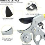 Ultra Sharp Germany Pruning Shears - Cuts 3X Easier, Weak Hand Arthritis Snips, Effortlessly Pruners Heavy Duty, Gardener Lover Garden Tools Scissors, Men & Woman Garden Clippers, Best Gardening Gifts - Image 2