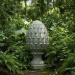 Urban Trends Cement Artichoke Figurine on Base with Concrete Finish, Decorative Sculptural Accent in Gray - Image 2