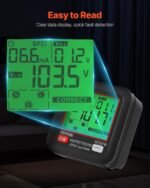 VEVOR Outlet Tester, Electrical GFCI Trip Tester, LCD Display Receptacle Detector for 7 Common Wiring Faults, 3 Prong Socket Detector with Auto Shutoff & Low Battery Indicator, CAT II 300V Rating - Image 2