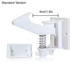 Vmaisi 12 Pack Cabinet Locks Child Safety Latches - Baby Proofing Cabinets Drawer Lock with Adhesive Easy Installation - No Drilling or Extra Screws (White) - Image 2