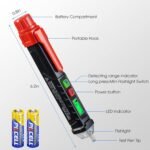 WGGE AC Voltage Tester/Non-Contact Voltage Tester with Dual Range AC 12V-1000V/48V-1000V, Electrical Pen with LCD Display and Flashlight Buzzer Alarm, Detect Wire Breakpoint, Live/Null Wire Tester. - Image 2