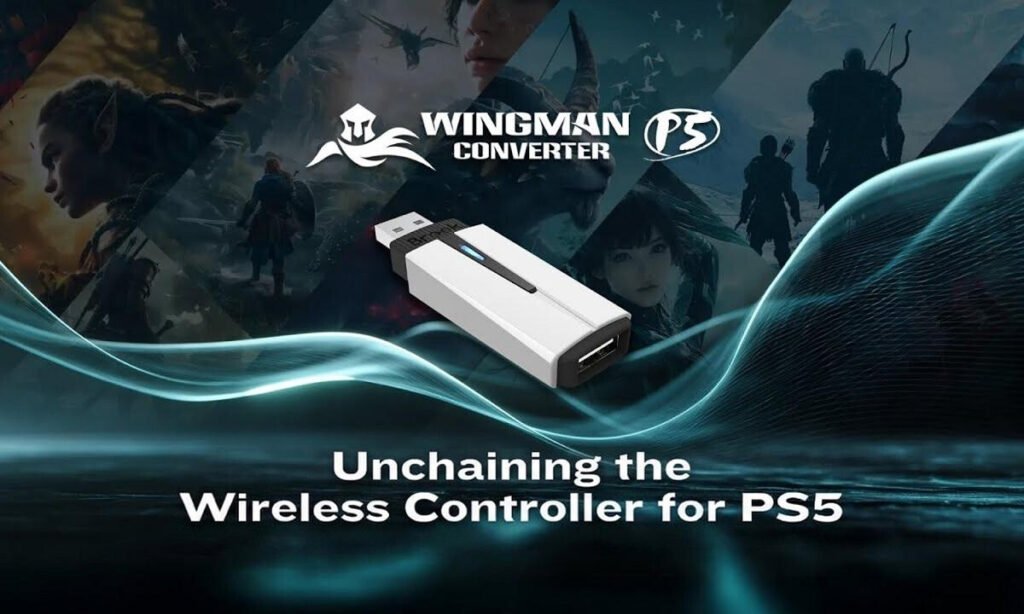 Wingman P5 by Brook Gaming: True Wireless & Near-zero Latency for Native PS5, PS4 & PC Gaming