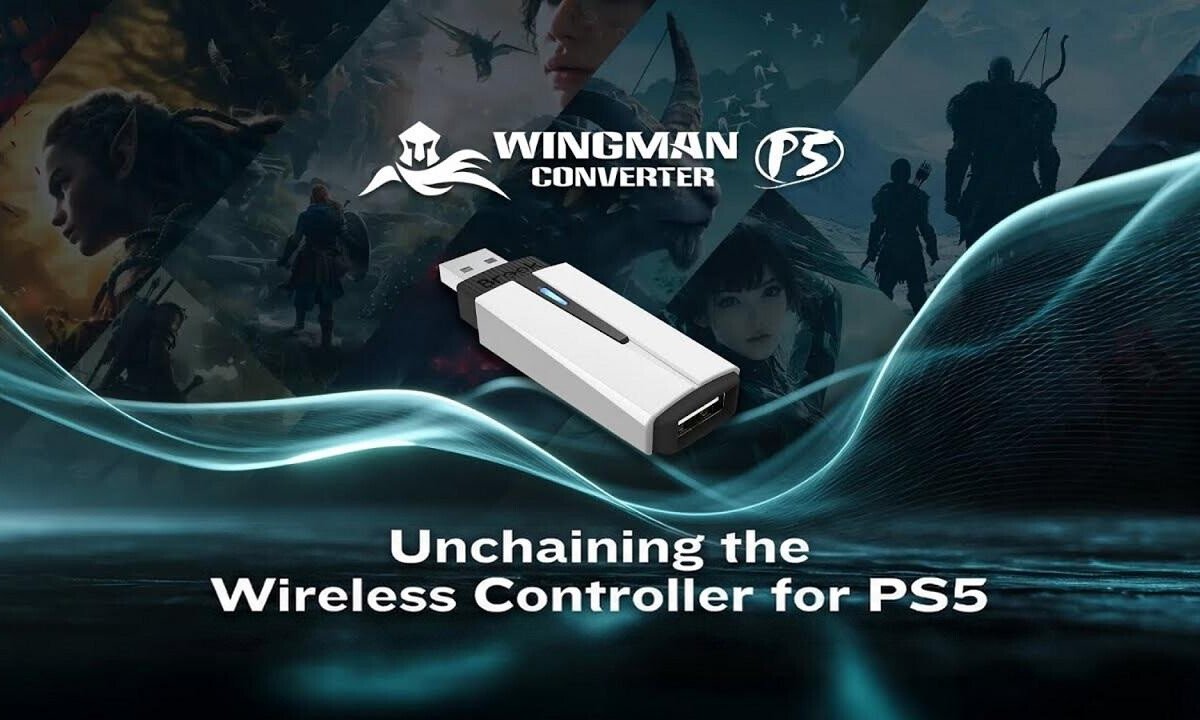 Wingman P5 by Brook Gaming: True Wireless & Near-zero Latency for Native PS5, PS4 & PC Gaming