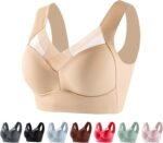 Zen Chic Bra - Seamless Powerful Push Up Wireless Bra Lift Full-Figure Posture Correcting Bra Ice Silk Anti Sagging Bra