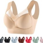 Zen Chic Bra - Seamless Powerful Push Up Wireless Bra Lift Full-Figure Posture Correcting Bra Ice Silk Anti Sagging Bra