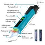 allsun Non-Contact AC Voltage Tester Pen 12-1000V, Dual Sensitivity & LED Flashlight, Live/Neutral Wire Breakpoint Finder, Auto Power-Off, Electrical Circuit Detector for Outlets, Wires, Breakers - Image 2