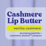 eos Cashmere Lip Butter - Vanilla Cashmere, Plumping Peptides, Smoothing, eos Lip Butter, Shea Butter, Lip Mask, Lip Moisturizer, Soft Lips, 0.35 fl oz