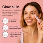 grace & stella Under Eye Brightener with Rose Quartz Rollerball - Hyaluronic Acid, Centella Asiatica & Caffeine Under Eye Serum for Dark Circles & Puffiness - Gifts for Women, Vegan (15ml / 0.51floz) - Image 2